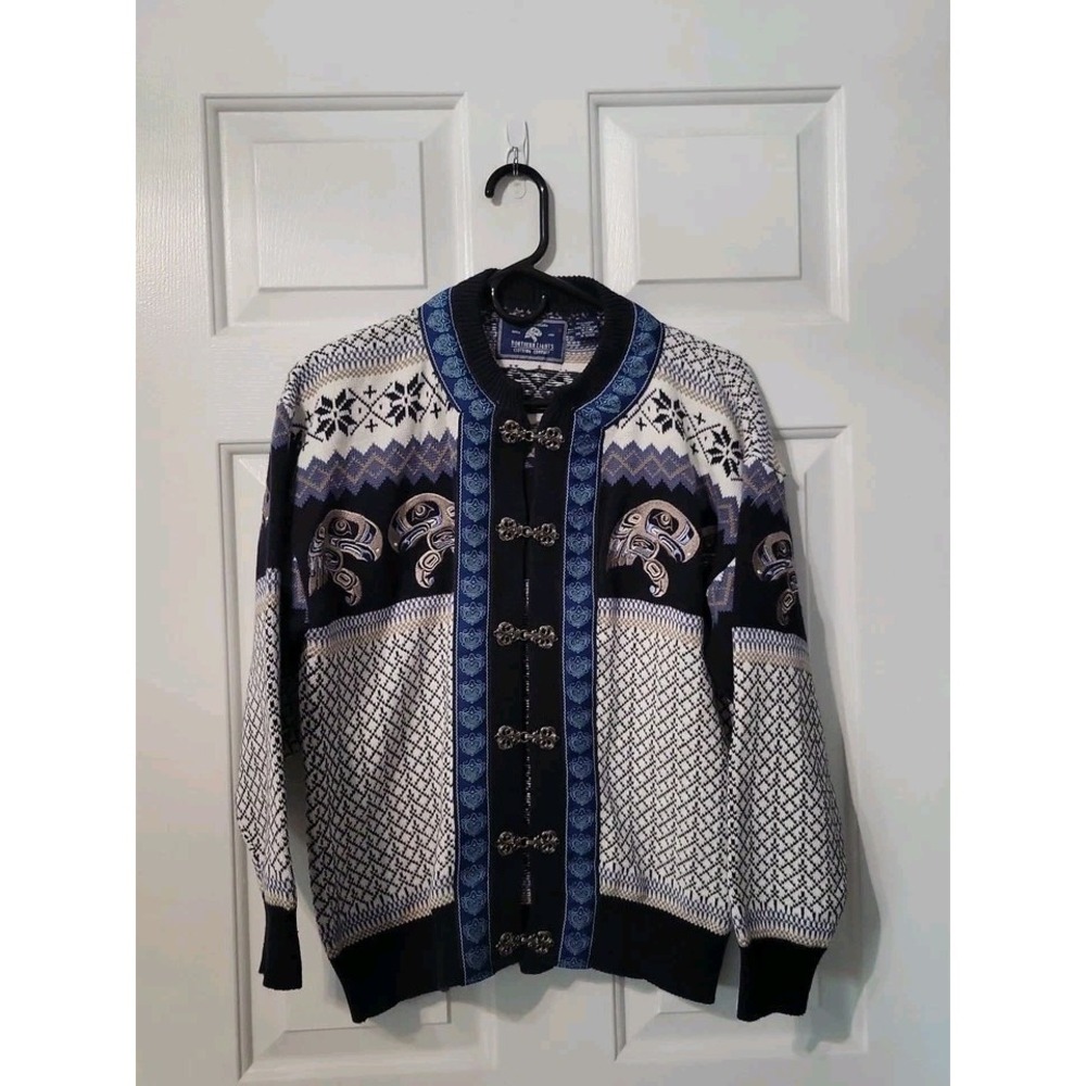 Northern Lights Clothing Co Eagle Cardigan Women's Small Sweater Metal‎ Clasp